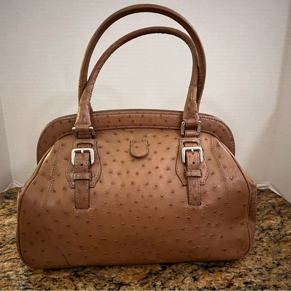 Ostrich Leather Handbag